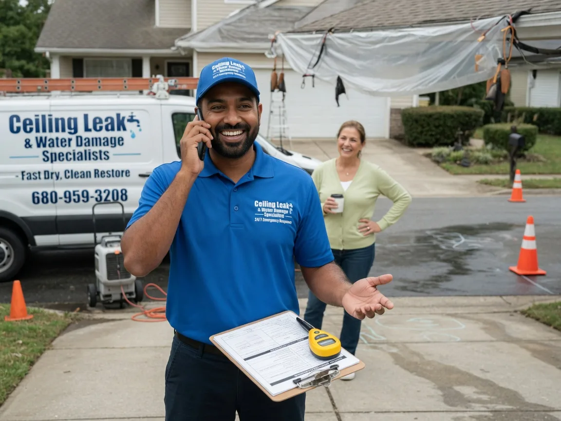 Ceiling Leak Cleanup Thomas, OK FAQs
